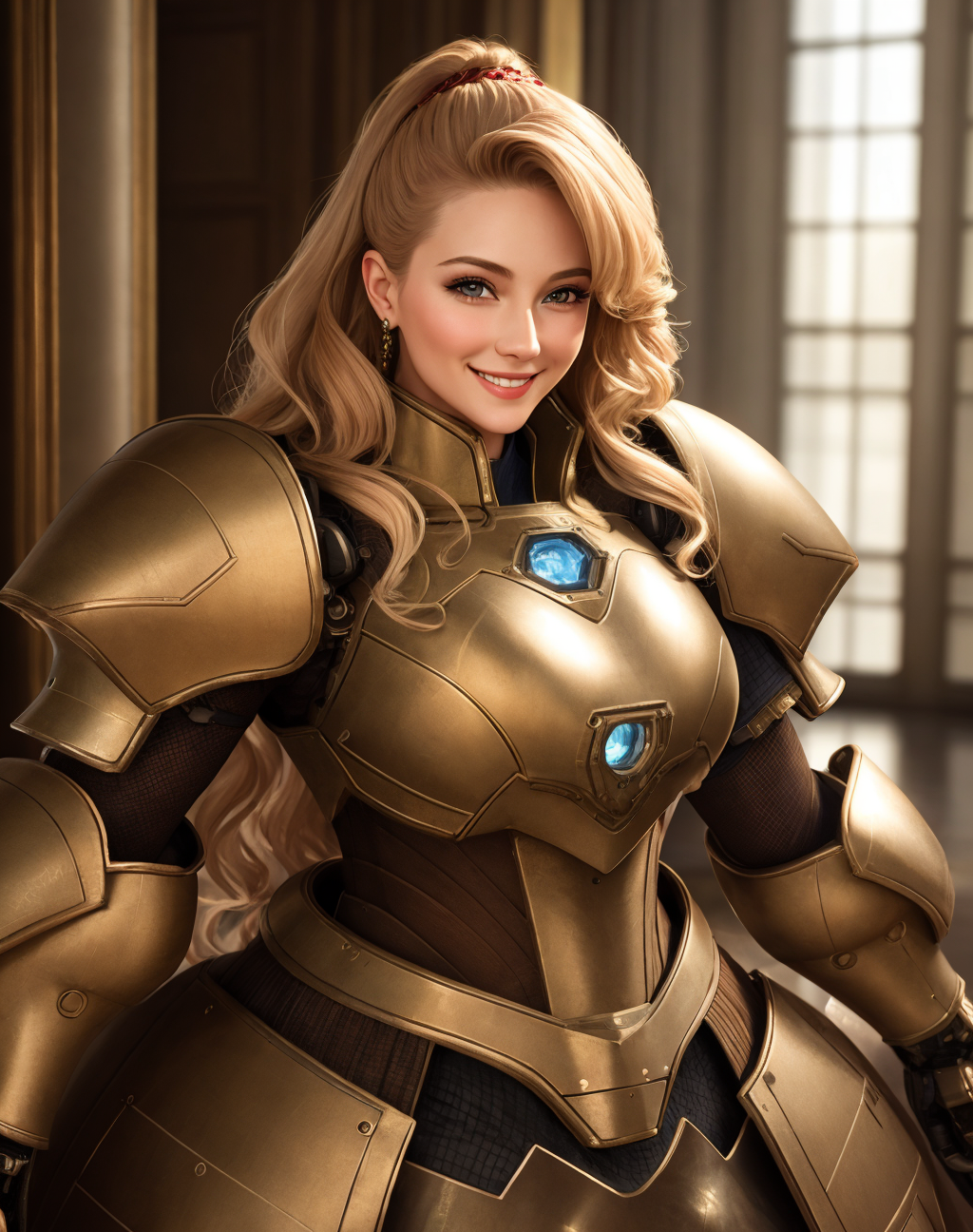 04593-2336695542-4K, Masterpiece, highres, absurdres,photorealistic, smiling, [ballgown_Parrley_armor], a woman in a [dress_suit of armor] posing.png